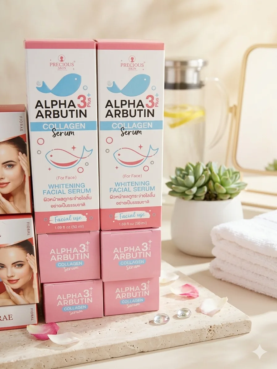 Alpha Arbutin 3+ Collagen Serum!" 🌟