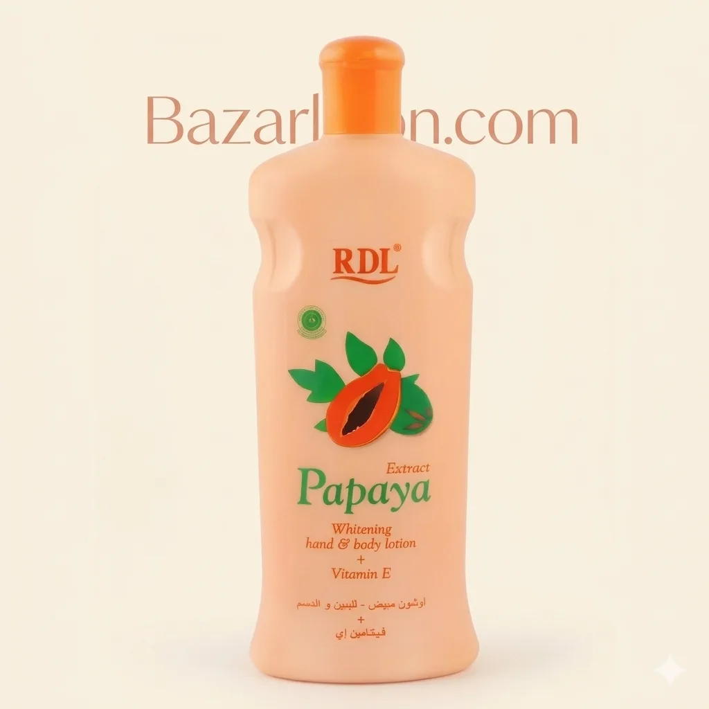 RDL Papaya Whitening Hand & Body Lotion with Vitamin E (600ml)
