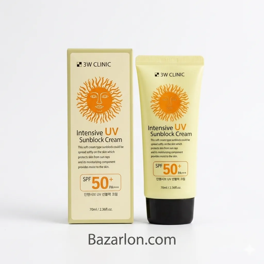 ☀️ 3W Clinic Intensive UV Sunblock Cream (SPF 50+ PA+++) – 70ml