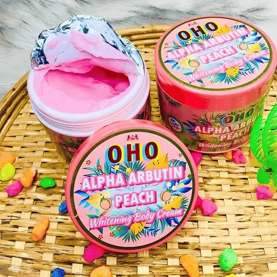 OHO Alpha Arbutin Peach Whitening Body Cream (300g)